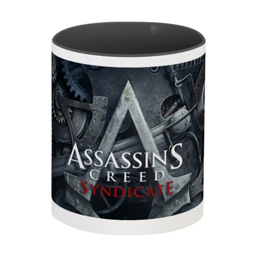 Заказать кружку в Москве. Кружка цветная внутри Assassins Creed / Крэдо Убийцы от crash - готовые дизайны и нанесение принтов.