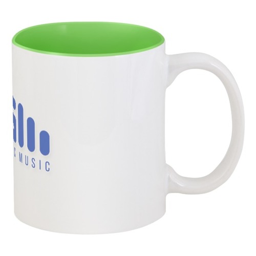 Заказать кружку в Москве. Кружка цветная внутри Cup Aurosonic Music blue от Евгений Смирнов - готовые дизайны и нанесение принтов.
