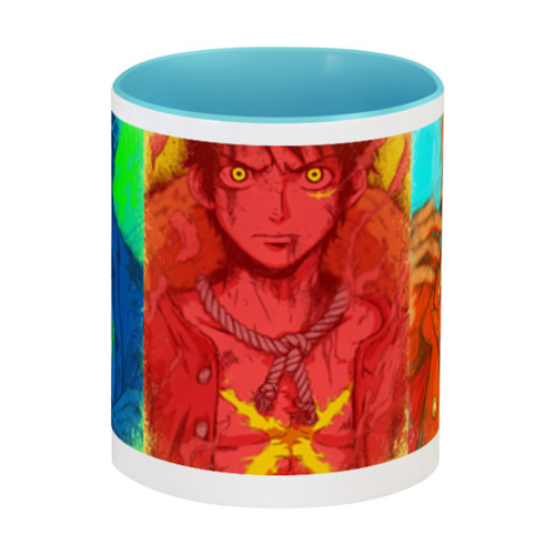Заказать кружку в Москве. Кружка цветная внутри One Piece от Y L - готовые дизайны и нанесение принтов.