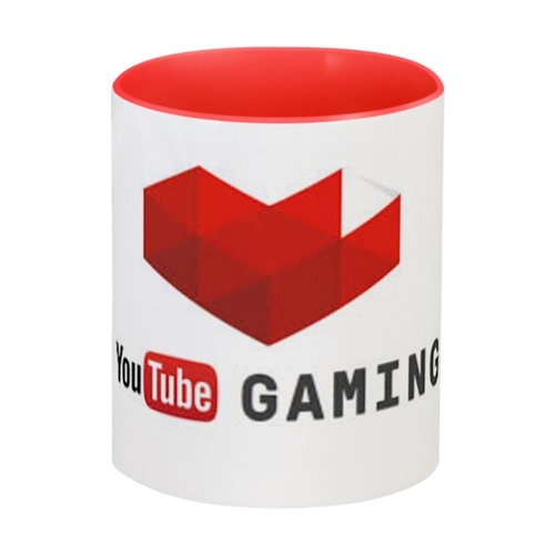 Заказать кружку в Москве. Кружка цветная внутри YouTube GAMING от TheDenOnline Channel - готовые дизайны и нанесение принтов.