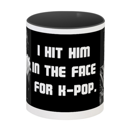 Заказать кружку в Москве. Кружка цветная внутри K-pop, BTS Jin от vika0568@bk.ru - готовые дизайны и нанесение принтов.