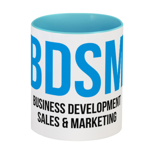 Заказать кружку в Москве. Кружка цветная внутри BDSM - Business development, sales & marketing от Startech.vc  - готовые дизайны и нанесение принтов.