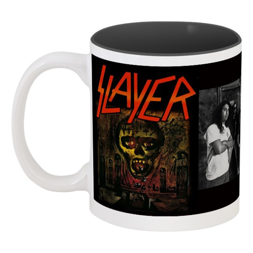 Заказать кружку в Москве. Кружка цветная внутри Slayer-Season In The Abyss 1990 от Илья - готовые дизайны и нанесение принтов.