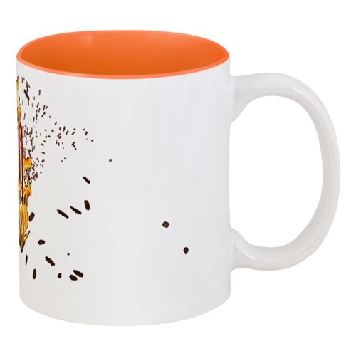 Заказать кружку в Москве. Кружка цветная внутри Skrillex mug от DubGreen - готовые дизайны и нанесение принтов.