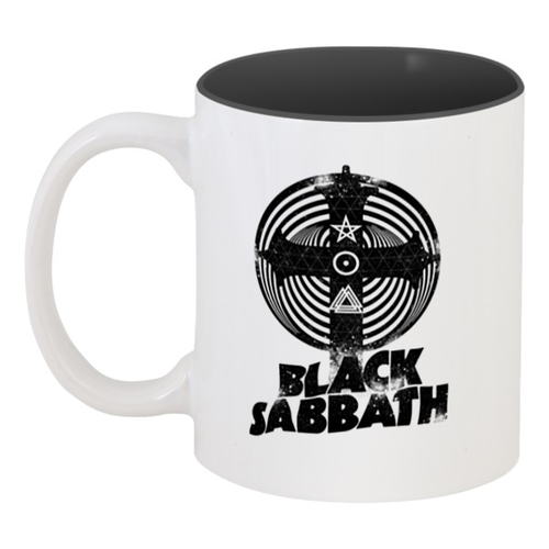 Заказать кружку в Москве. Кружка цветная внутри Black Sabbath от geekbox - готовые дизайны и нанесение принтов.