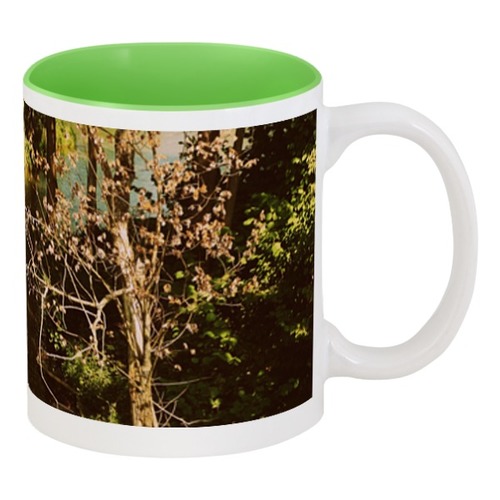 Заказать кружку в Москве. Кружка цветная внутри I miss Summer Coffee Mug от pineapplejinn - готовые дизайны и нанесение принтов.