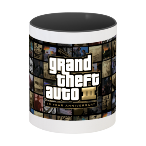 Заказать кружку в Москве. Кружка цветная внутри Grand Theft Auto 3: 10 Year Anniversary от Nalivaev - готовые дизайны и нанесение принтов.