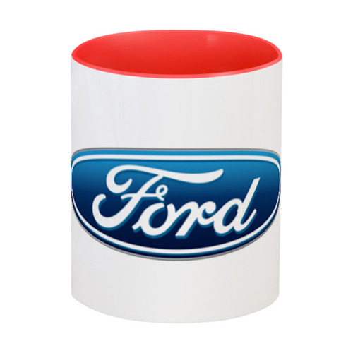 Заказать кружку в Москве. Кружка цветная внутри Ford  от DESIGNER   - готовые дизайны и нанесение принтов.