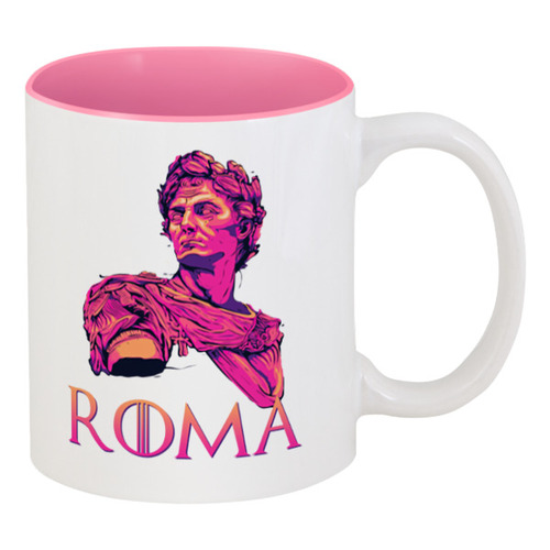 Заказать кружку в Москве. Кружка цветная внутри ۩ ROMA ۩ от balden - готовые дизайны и нанесение принтов.