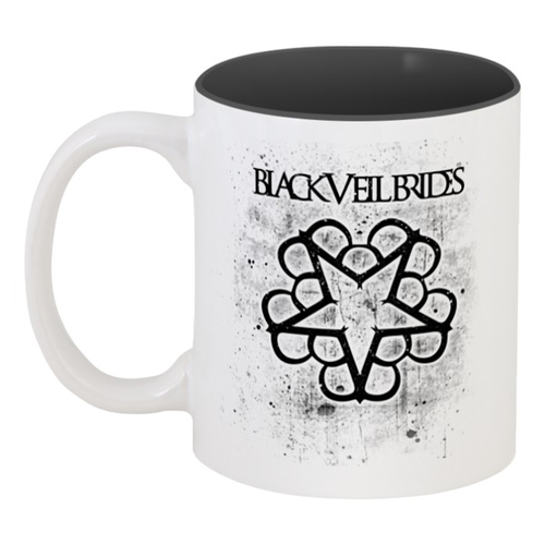 Заказать кружку в Москве. Кружка цветная внутри Black Veil Brides от geekbox - готовые дизайны и нанесение принтов.