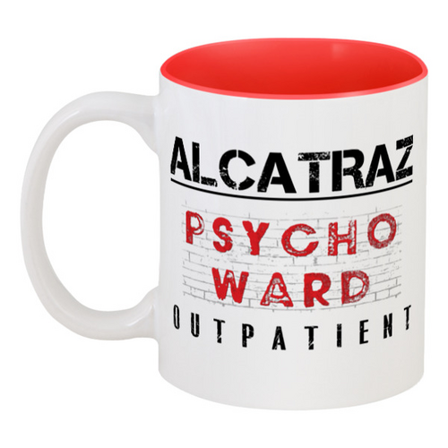 Заказать кружку в Москве. Кружка цветная внутри ☛ ALCATRAZ ☚ от balden - готовые дизайны и нанесение принтов.