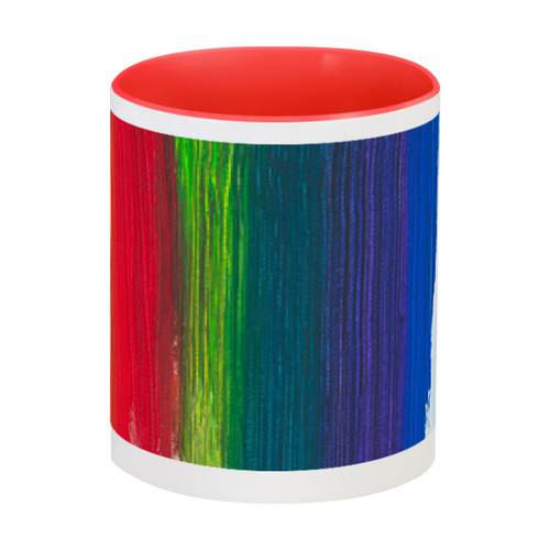 Заказать кружку в Москве. Кружка цветная внутри Rainbow от FireFoxa - готовые дизайны и нанесение принтов.