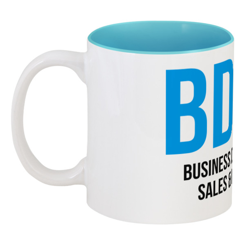 Заказать кружку в Москве. Кружка цветная внутри BDSM - Business development, sales & marketing от Startech.vc  - готовые дизайны и нанесение принтов.