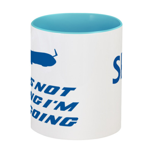 Заказать кружку в Москве. Кружка цветная внутри if it's not boeing i'm not going от SkyWay Aviation Clothing RUS  - готовые дизайны и нанесение принтов.
