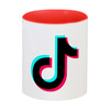 Заказать кружку в Москве. Кружка цветная внутри TikTok  от DESIGNER   - готовые дизайны и нанесение принтов.