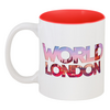 Заказать кружку в Москве. Кружка цветная внутри "DIFFERENT WORLD": London от Octopuslabel - готовые дизайны и нанесение принтов.