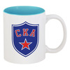 Заказать кружку в Москве. Кружка цветная внутри СКА Санкт-Петербург от Media M  - готовые дизайны и нанесение принтов.