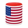 Заказать кружку в Москве. Кружка цветная внутри Американский Флаг от Даша Книгина - готовые дизайны и нанесение принтов.
