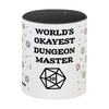 Заказать кружку в Москве. Кружка цветная внутри world's okayest dungeon master от transistor_esr@mail.ru - готовые дизайны и нанесение принтов.