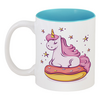 Заказать кружку в Москве. Кружка цветная внутри Unicorn Donut от Jimmy Flash - готовые дизайны и нанесение принтов.