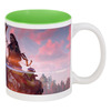 Заказать кружку в Москве. Кружка цветная внутри Horizon Zero Dawn от GeekFox  - готовые дизайны и нанесение принтов.