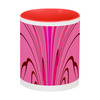 Заказать кружку в Москве. Кружка цветная внутри Розовые волны от Alexey Evsyunin - готовые дизайны и нанесение принтов.