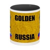 Заказать кружку в Москве. Кружка цветная внутри Putin от Leichenwagen - готовые дизайны и нанесение принтов.