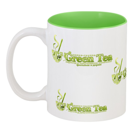 Заказать кружку в Москве. Кружка цветная внутри Для зрителей green-tea.tv от green-tea.tv - готовые дизайны и нанесение принтов.