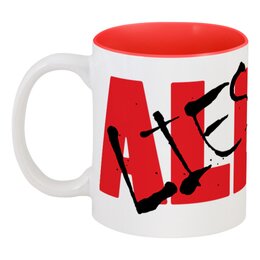 Заказать кружку в Москве. Кружка цветная внутри all lies от IrinkaArt  - готовые дизайны и нанесение принтов.