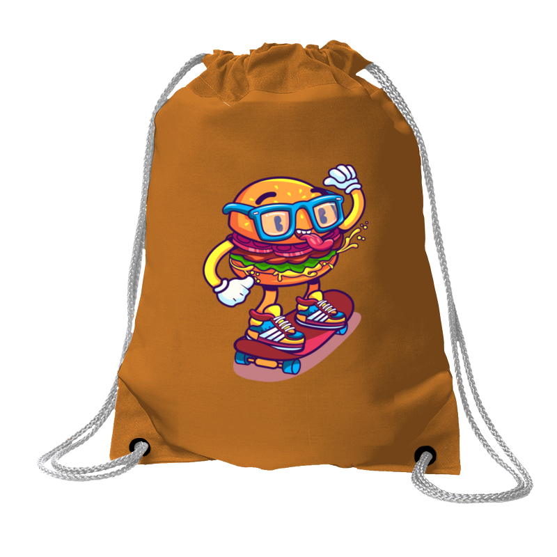 Printio Хлопковый рюкзак Бургер на скейте printio толстовка детская бургер на скейте