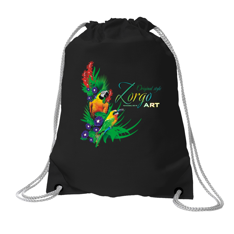 цена Printio Хлопковый рюкзак Тропические птицы от зорго арт.