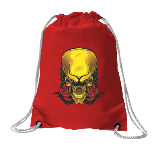 Заказать рюкзак в Москве. Хлопковый рюкзак Gold Skull от Jimmy Flash - готовые дизайны и нанесение принтов.
