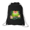 Заказать рюкзак в Москве. Хлопковый рюкзак Влюбленные попугаи неразлучники от tigerda  - готовые дизайны и нанесение принтов.