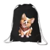 Заказать рюкзак в Москве. Хлопковый рюкзак Собака корги в шарфе от tigerda  - готовые дизайны и нанесение принтов.