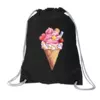 Заказать рюкзак в Москве. Хлопковый рюкзак Мороженое в рожке от tigerda  - готовые дизайны и нанесение принтов.