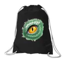 Заказать рюкзак в Москве. Хлопковый рюкзак Глаз зеленого дракона от tigerda  - готовые дизайны и нанесение принтов.