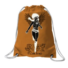 Заказать рюкзак в Москве. Хлопковый рюкзак Темный ангел. от Eva De Peron.  - готовые дизайны и нанесение принтов.