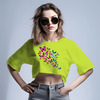 Заказать женскую футболку в Москве. Кроп футболка бабочки от solntse - готовые дизайны и нанесение принтов.