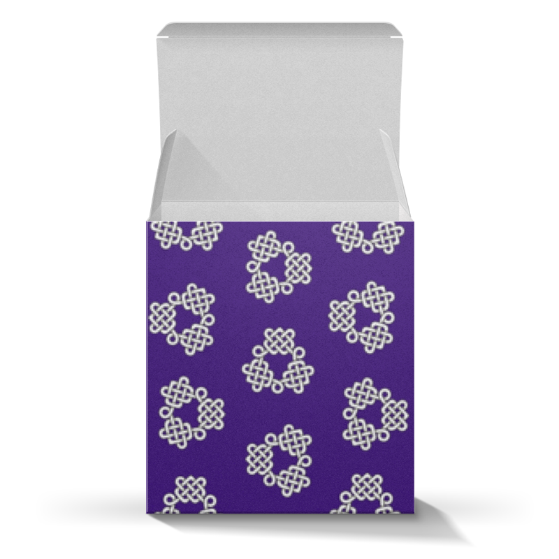 Printio Коробка для кружек Фиолетовая коробка с кельтспиннер узором