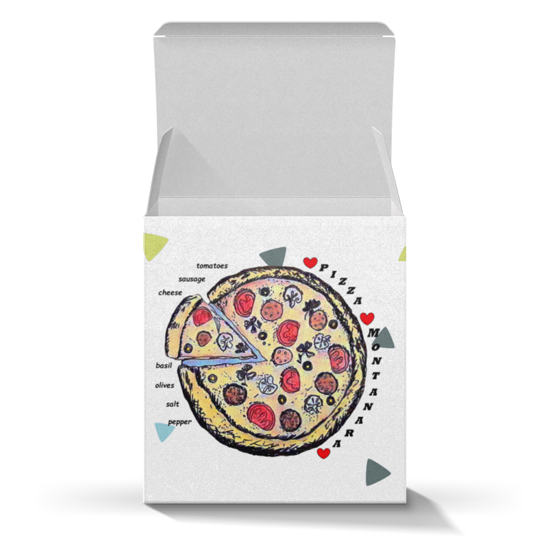 Printio Коробка для кружек Пицца цена и фото