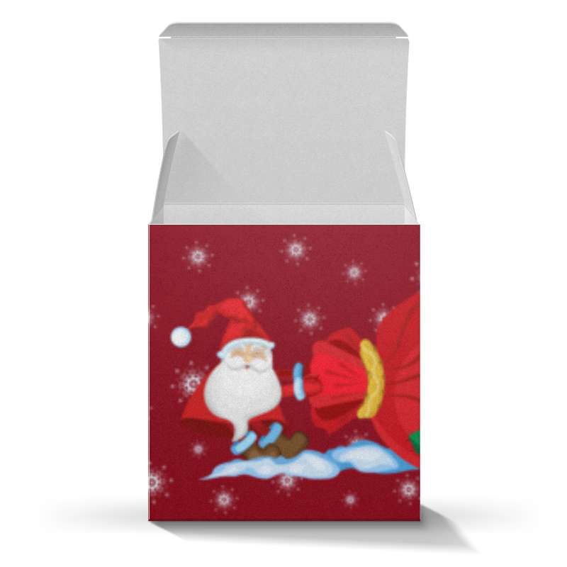 printio поясная сумка 3d санта с мешком Printio Коробка для кружек Санта с мешком