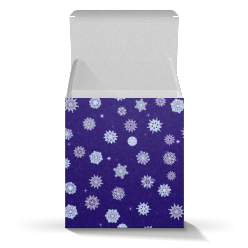 цена Printio Коробка для кружек Орнамент из снежинок (подарочная упаковка)