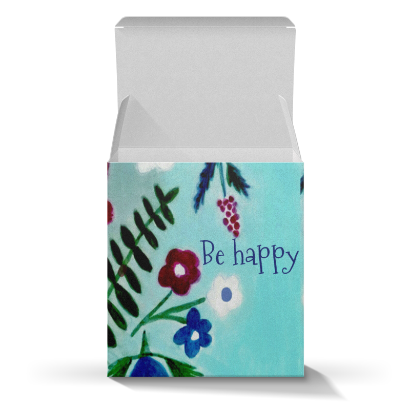 Printio Коробка для кружек Цветы на голубом re paчехол накладка artcolor для nokia 7 1 2018 с принтом цветы на голубом