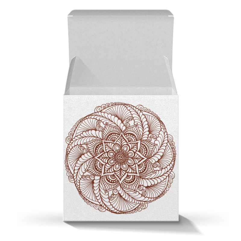 Printio Коробка для кружек Цветок мандала (подарочная упаковка) цена и фото