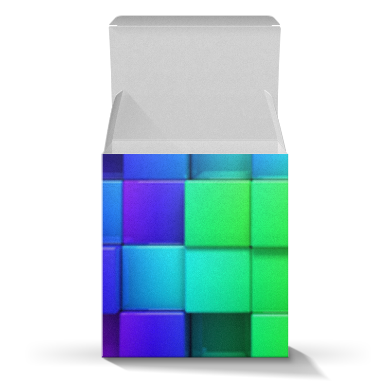 Printio Коробка для кружек Разноцветные квадратики