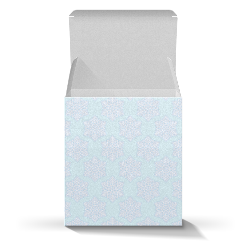 Printio Коробка для кружек Орнамент снежинки (для упаковки подарка) printio коробка для кружек солнечный узор пейсли для подарка