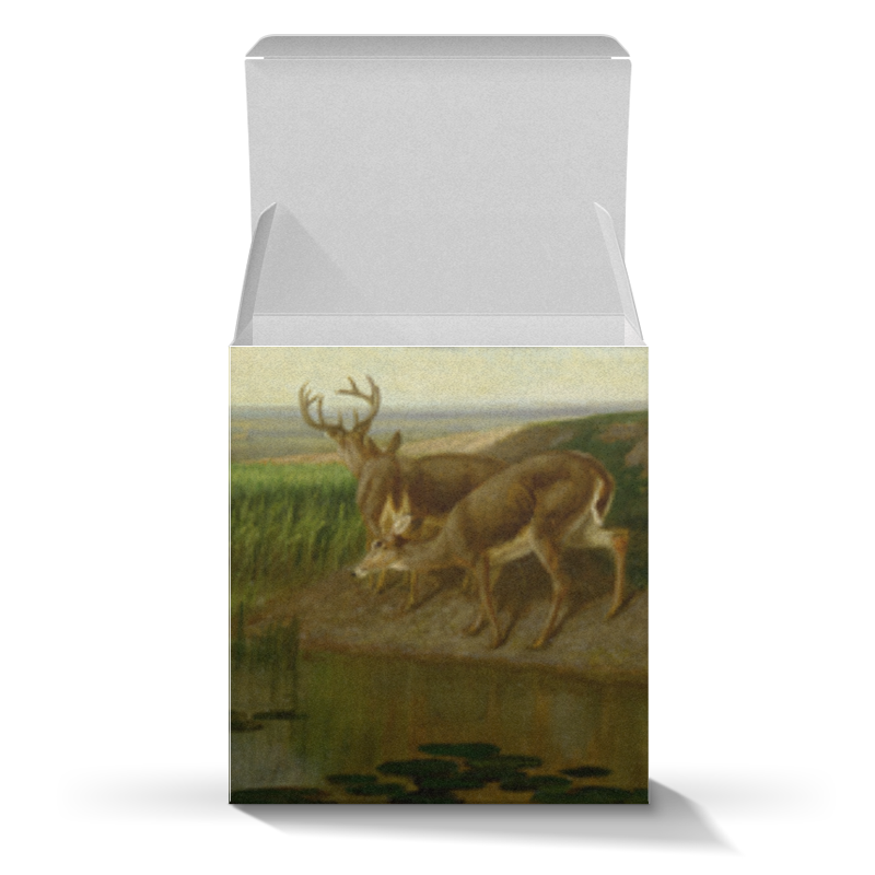 цена Printio Коробка для кружек Deer on the prairie