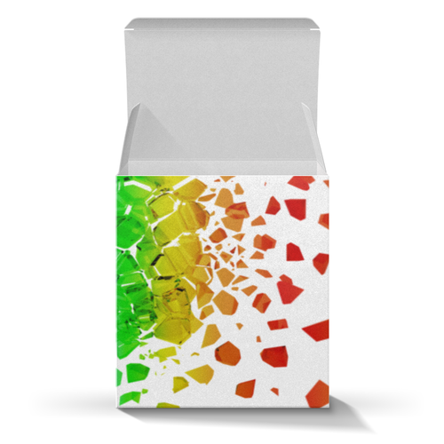 Заказать подарочную упаковку в Москве. Коробка для кружек Rainbow от FireFoxa - готовые дизайны и нанесение принтов.