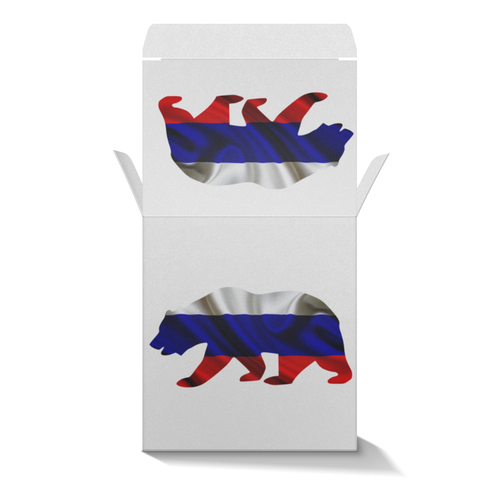 Заказать подарочную упаковку в Москве. Коробка для кружек Русский Медведь от FireFoxa - готовые дизайны и нанесение принтов.
