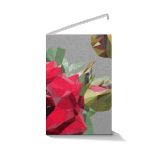 Заказать подарочную упаковку в Москве. Коробка для кружек Rose Low Poly vector от natulia_hatulia@yahoo.com - готовые дизайны и нанесение принтов.